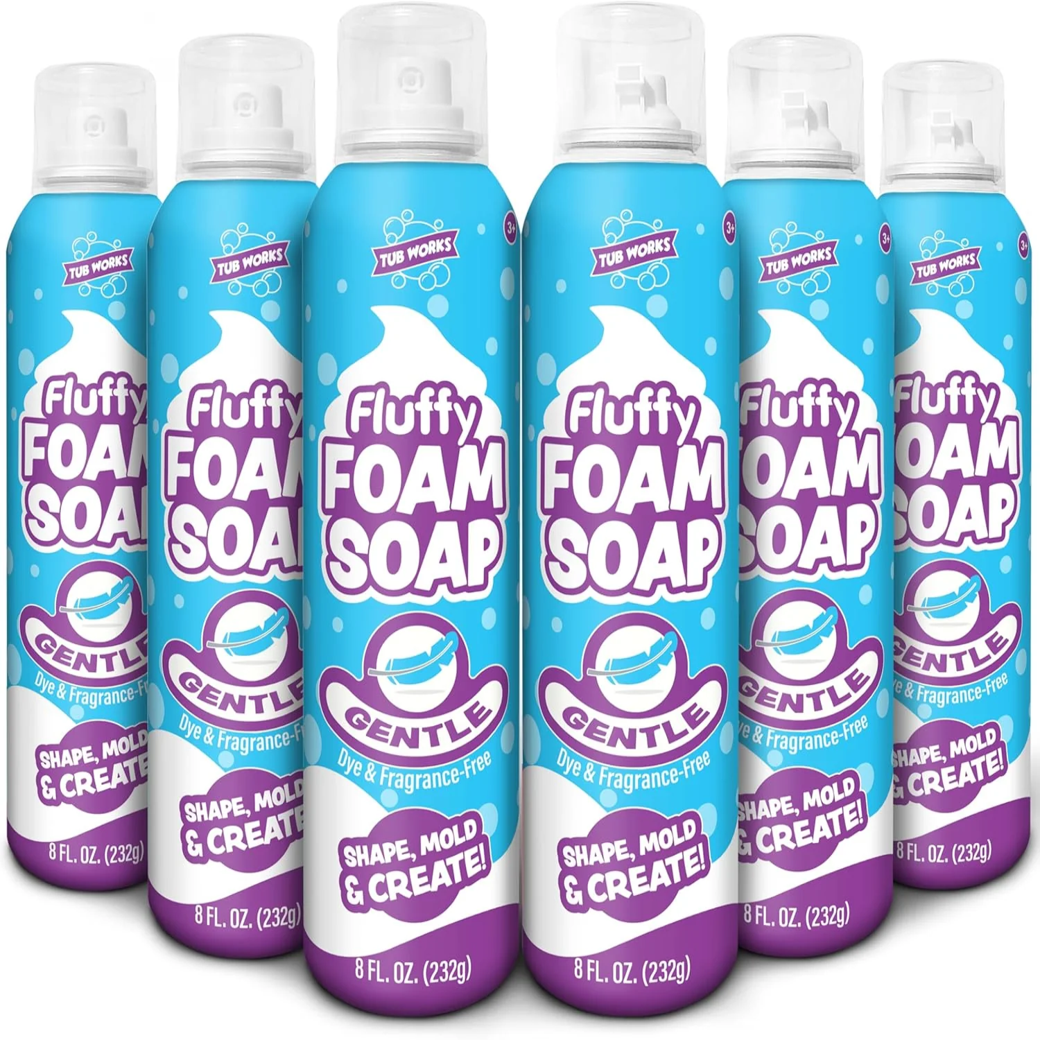 Tub Works™ Fluffy Foam Soap, White, 6 Pack – Tub Works LLC