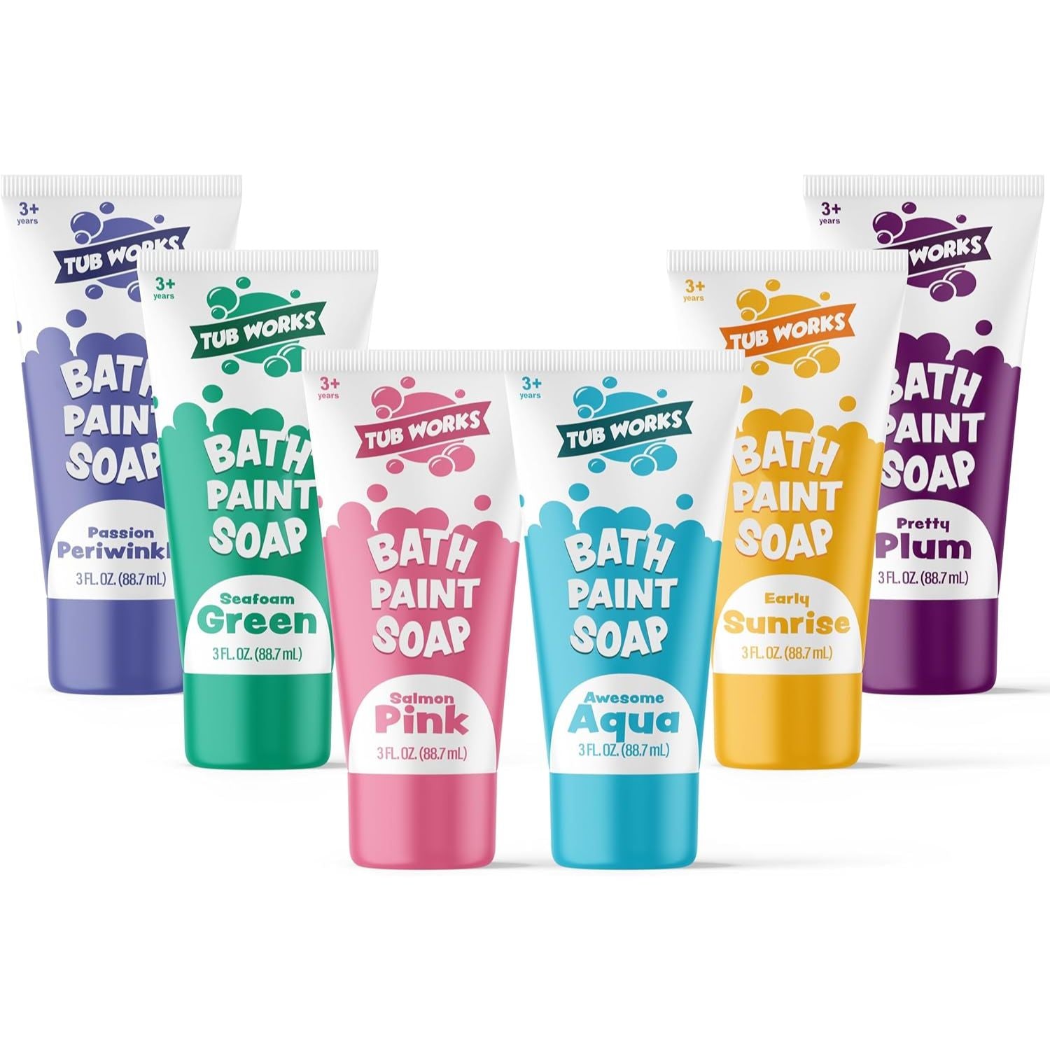 Tub Works® Bath Paint Soap Bath Toy, Pastel 6 Pack – Tub Works LLC