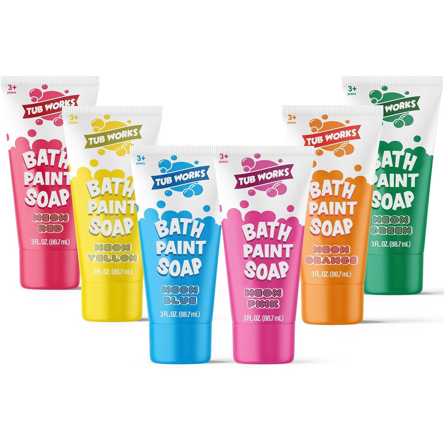 Tub Works® Bath Paint Soap Bath Toy, Neon Pack - Main Image