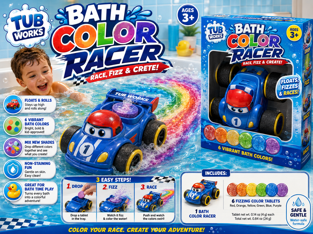 Tub Works® Bath Color Racer™ Bath Toy