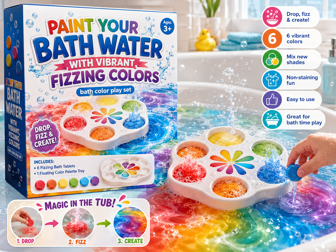 Tub Works® PAINT YOUR BATH WATER WITH VIBRANT, FIZZING COLORS™ Bath Toy