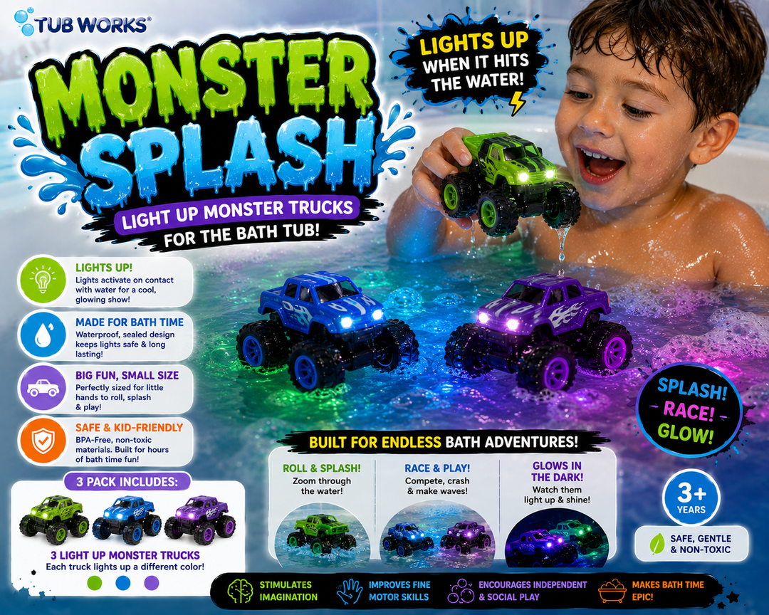 Tub Works® Monster Splash™ Bath Toys