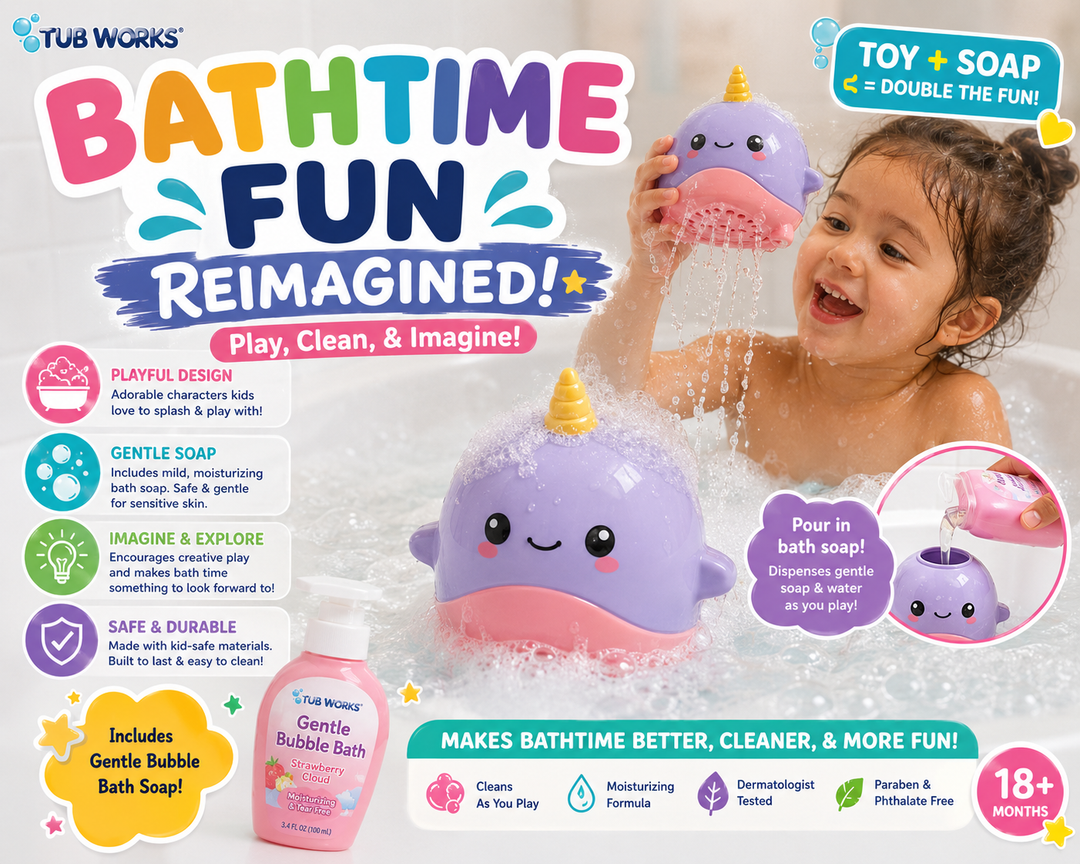 Tub Works® BATHTIME FUN REIMAGINED™ Bath Toy Set