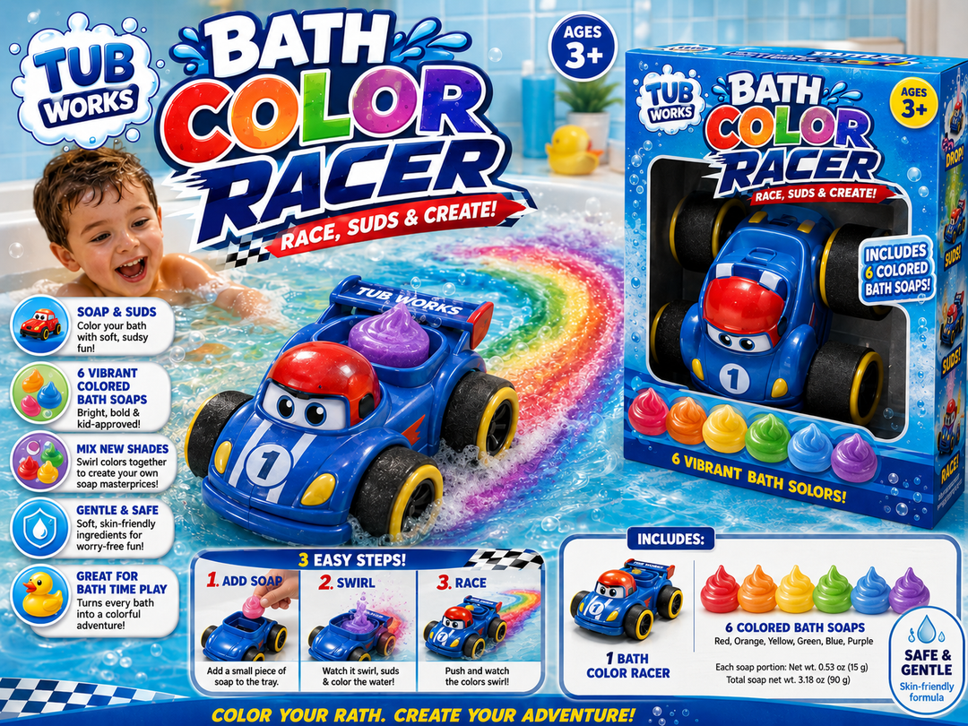 Tub Works® Bath Color Racer™ Bath Soap Toy