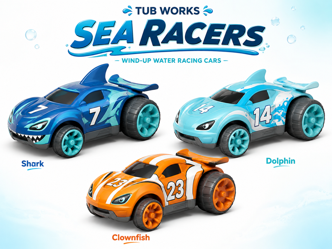 Tub Works® Sea Racers™ Wind Up Bath Toys, 3 Pack