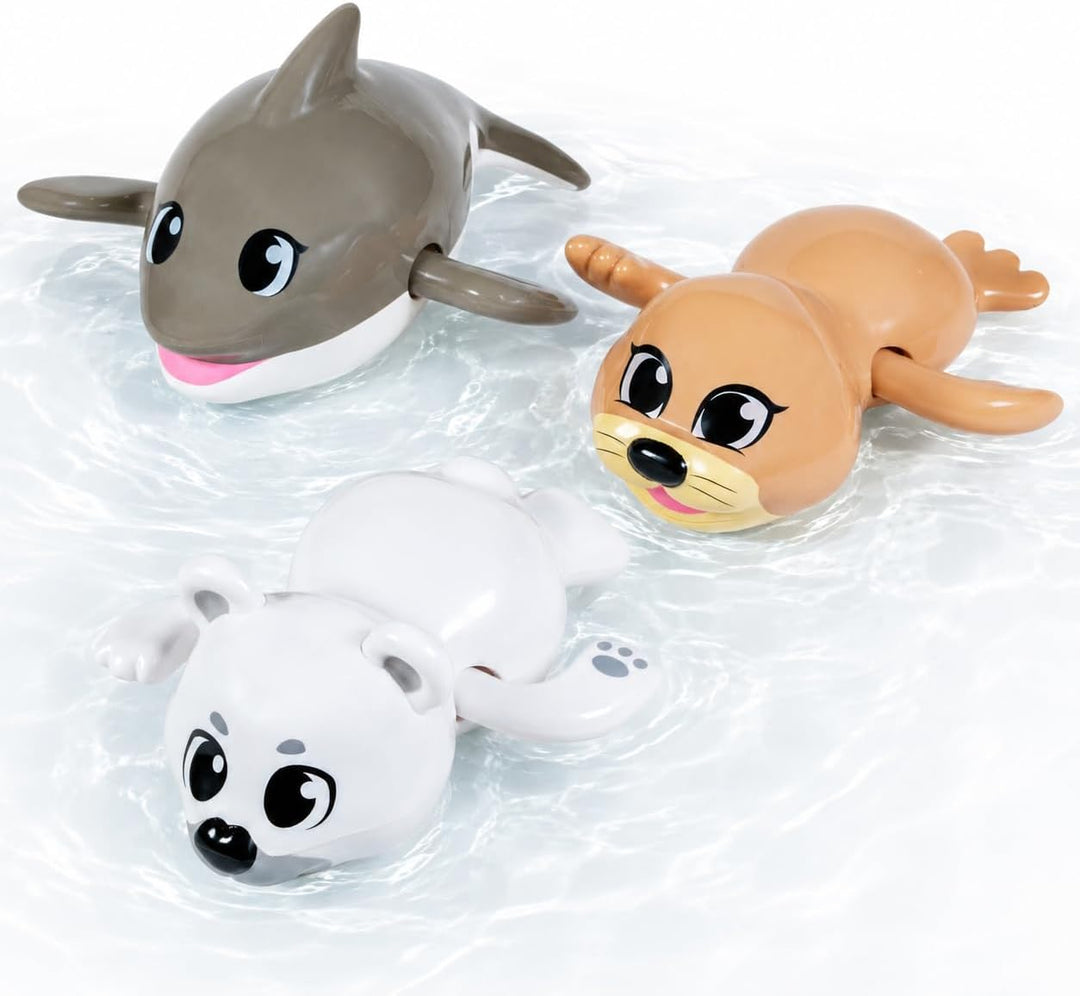 Tub Works® Swimmers™ Wind Up Baby Bath Toys, Arctic™ 3 Pack