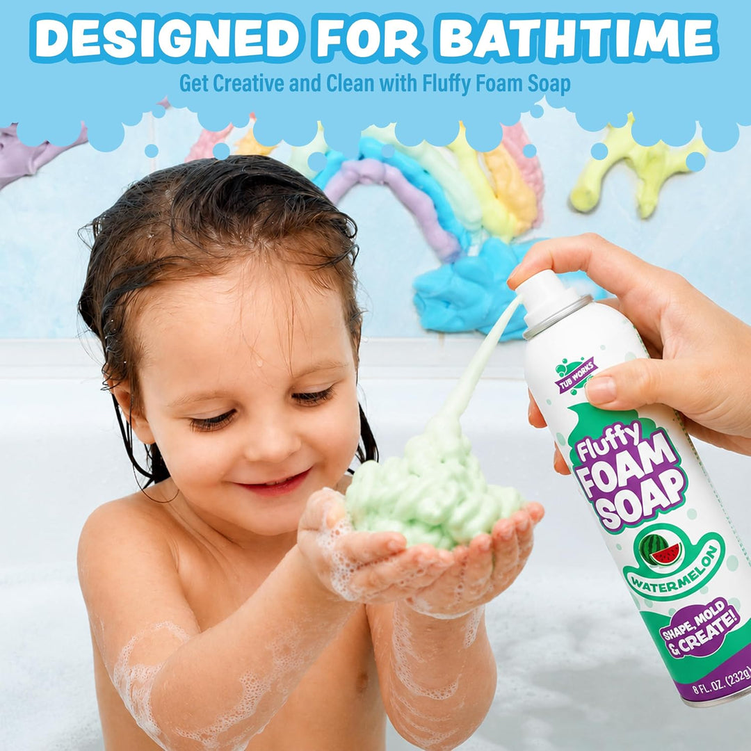 Tub Works® Fluffy Foam Soap, Variety 6 Pack