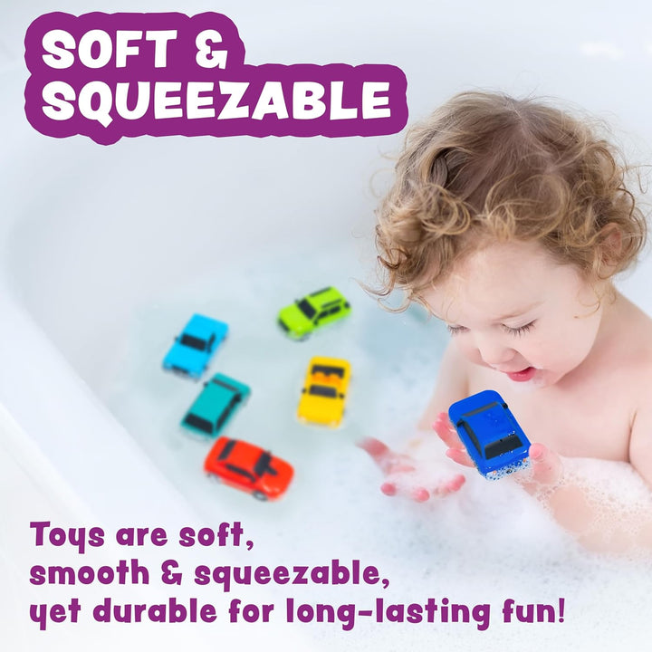 Tub Works® Everyday Cars™ Mold Free Baby Bath Toys, 6 Pack