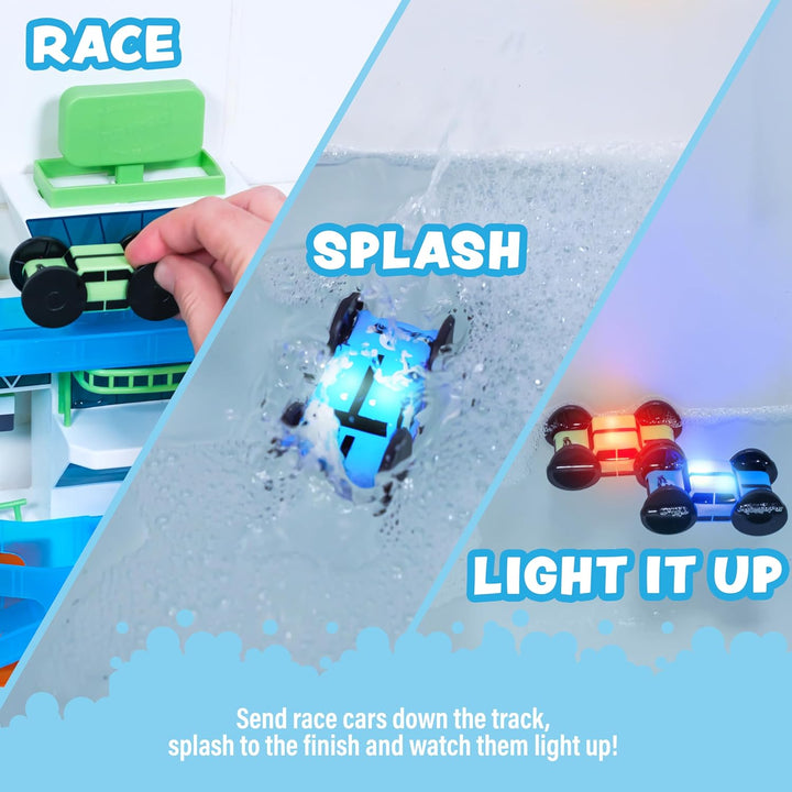 Tub Works® Splash Wheels™ Bathtime Raceway Car Ramp Toddler Bath Toy