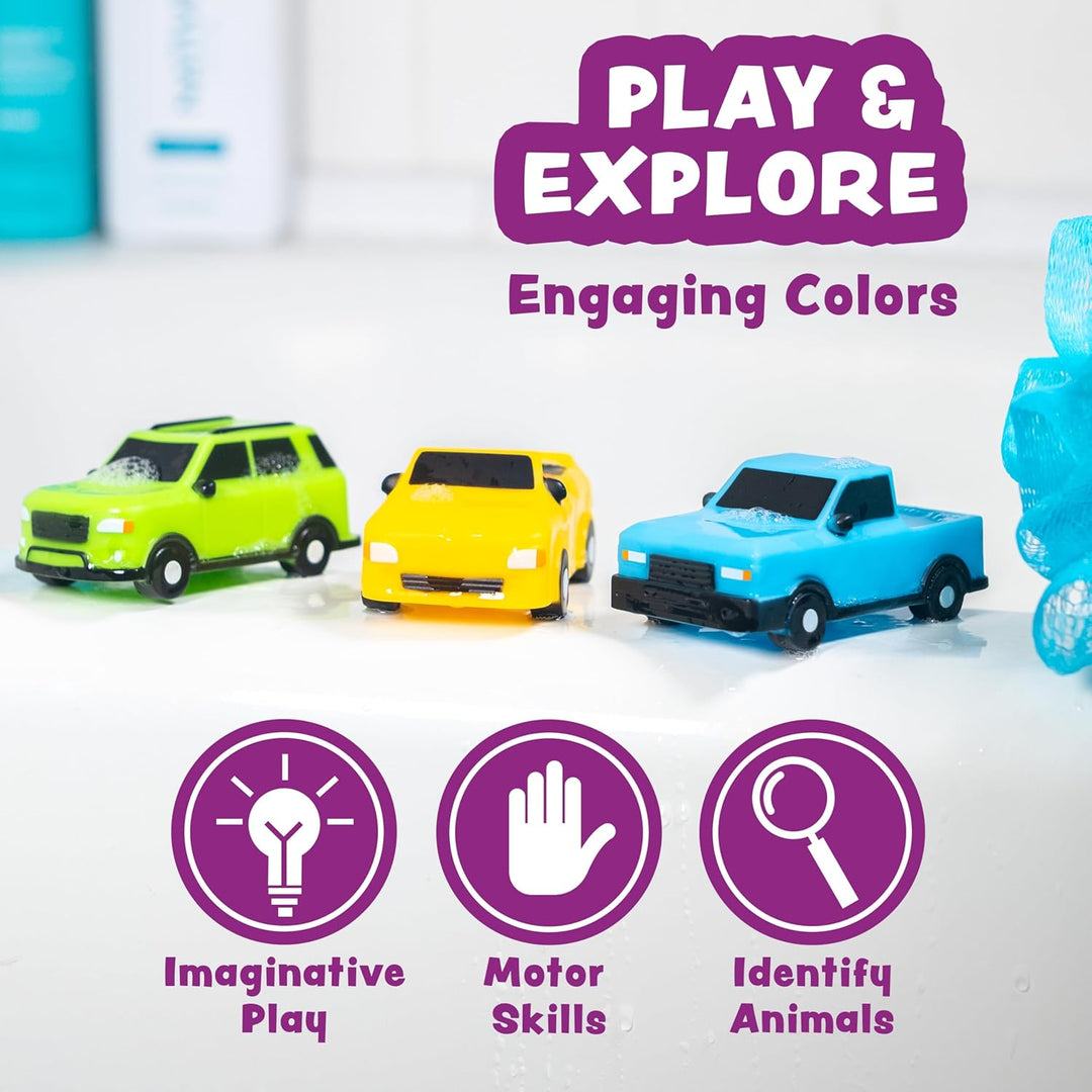 Tub Works® Everyday Cars™ Mold Free Baby Bath Toys, 6 Pack