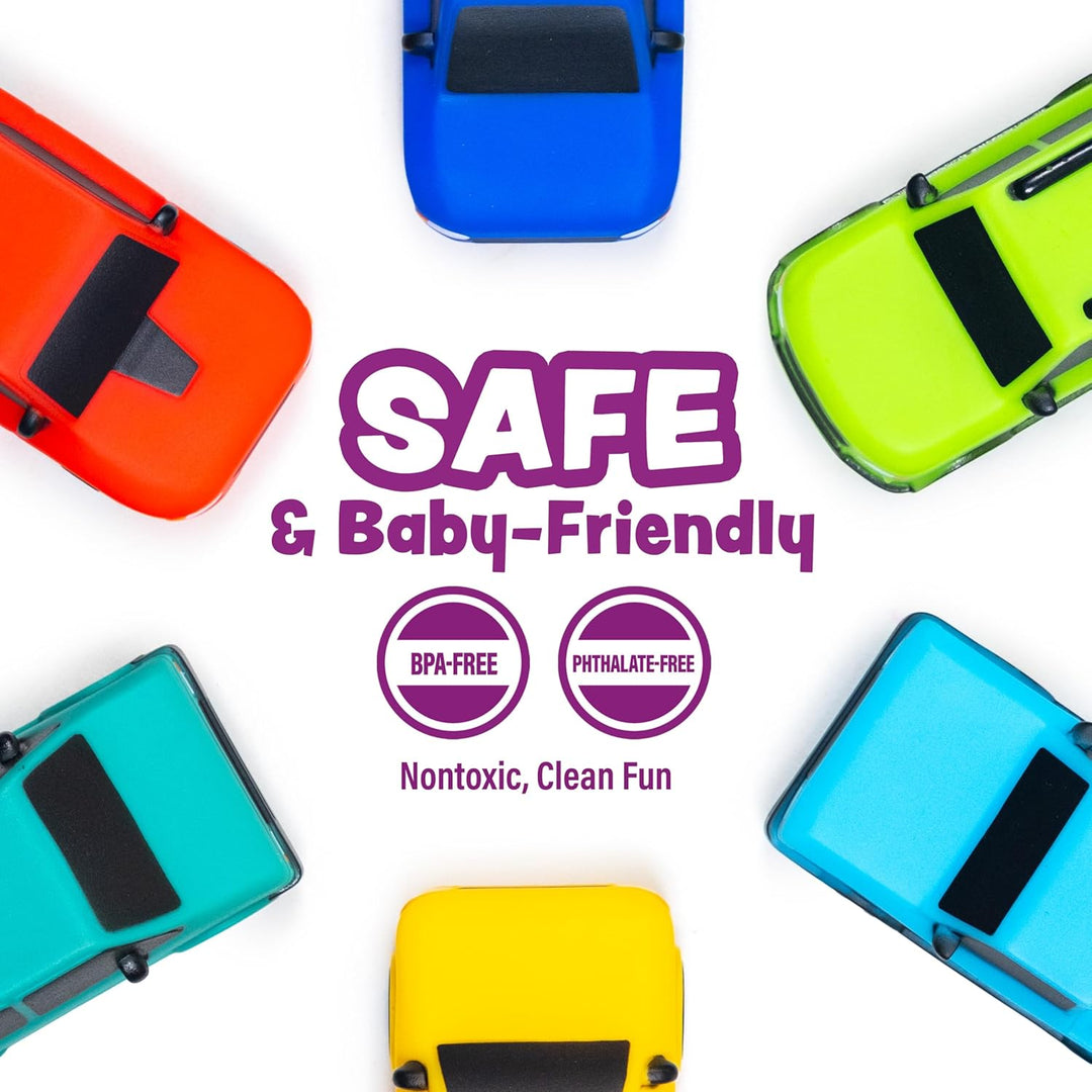 Tub Works® Everyday Cars™ Mold Free Baby Bath Toys, 6 Pack