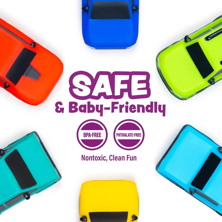 Tub Works® Everyday Cars™ Mold Free Baby Bath Toys, 6 Pack