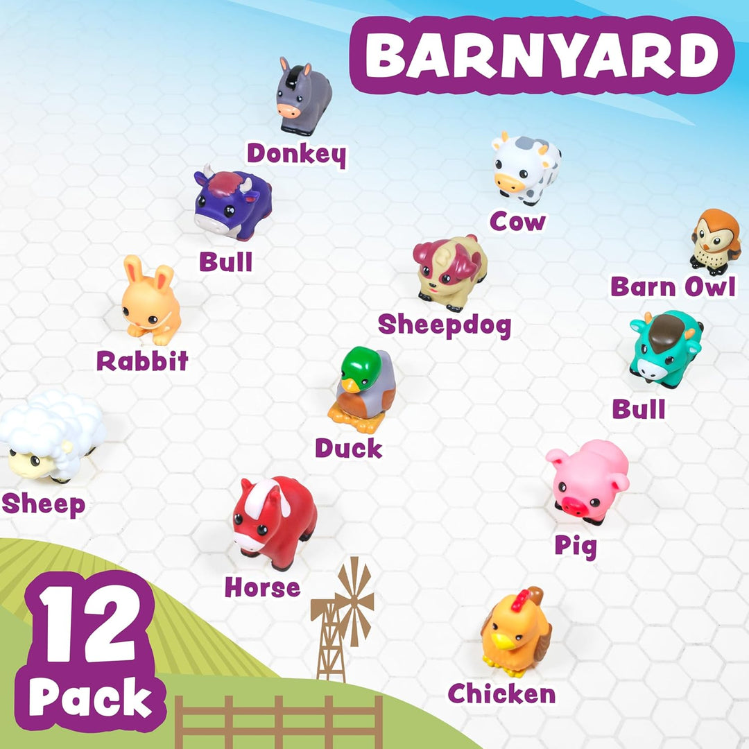 Tub Works® Barnyard™ Mold Free Bath Toys, 12 Pack