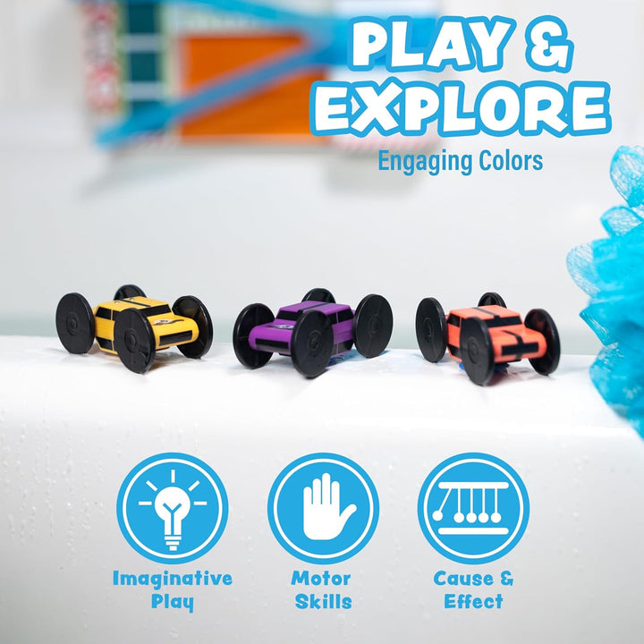 Tub Works® Splash Wheels™ Race Car Light Up Bath Toys, 3 Pack