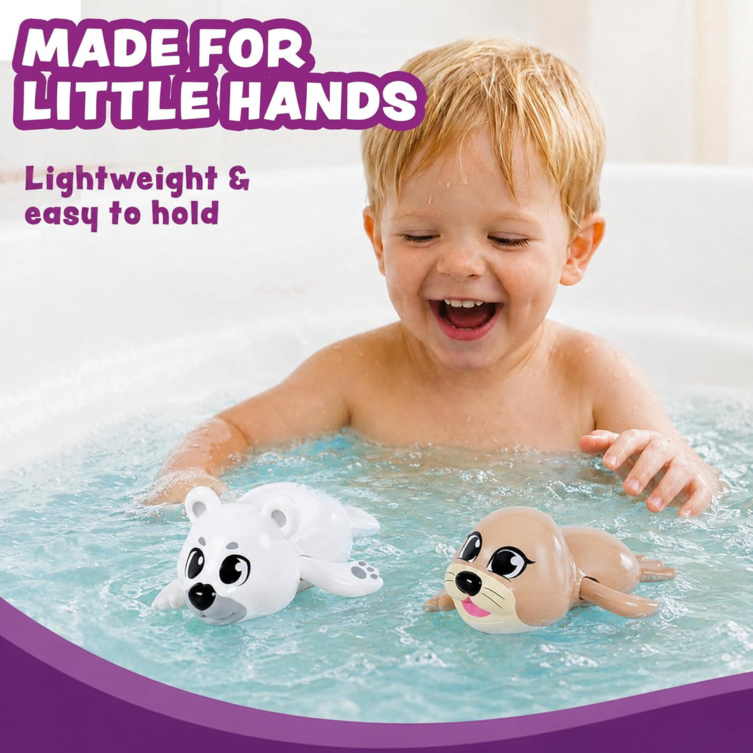 Tub Works® Swimmers™ Wind Up Baby Bath Toys, Arctic™ 3 Pack