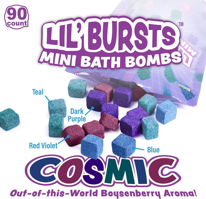 Tub Works® Lil' Bursts™ Mini Bath Bombs for Kids, 90 Count, Cosmic