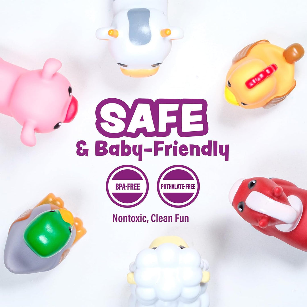 Tub Works® Barnyard™ Mold Free Bath Toys, 6 Pack