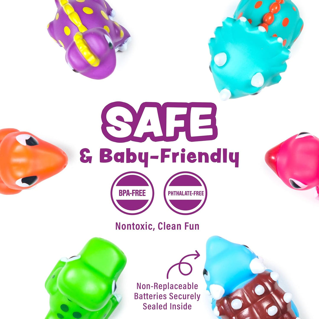 Tub Works® Dinos™ Dinosaur Light Up Bath Toys, 6 Pack
