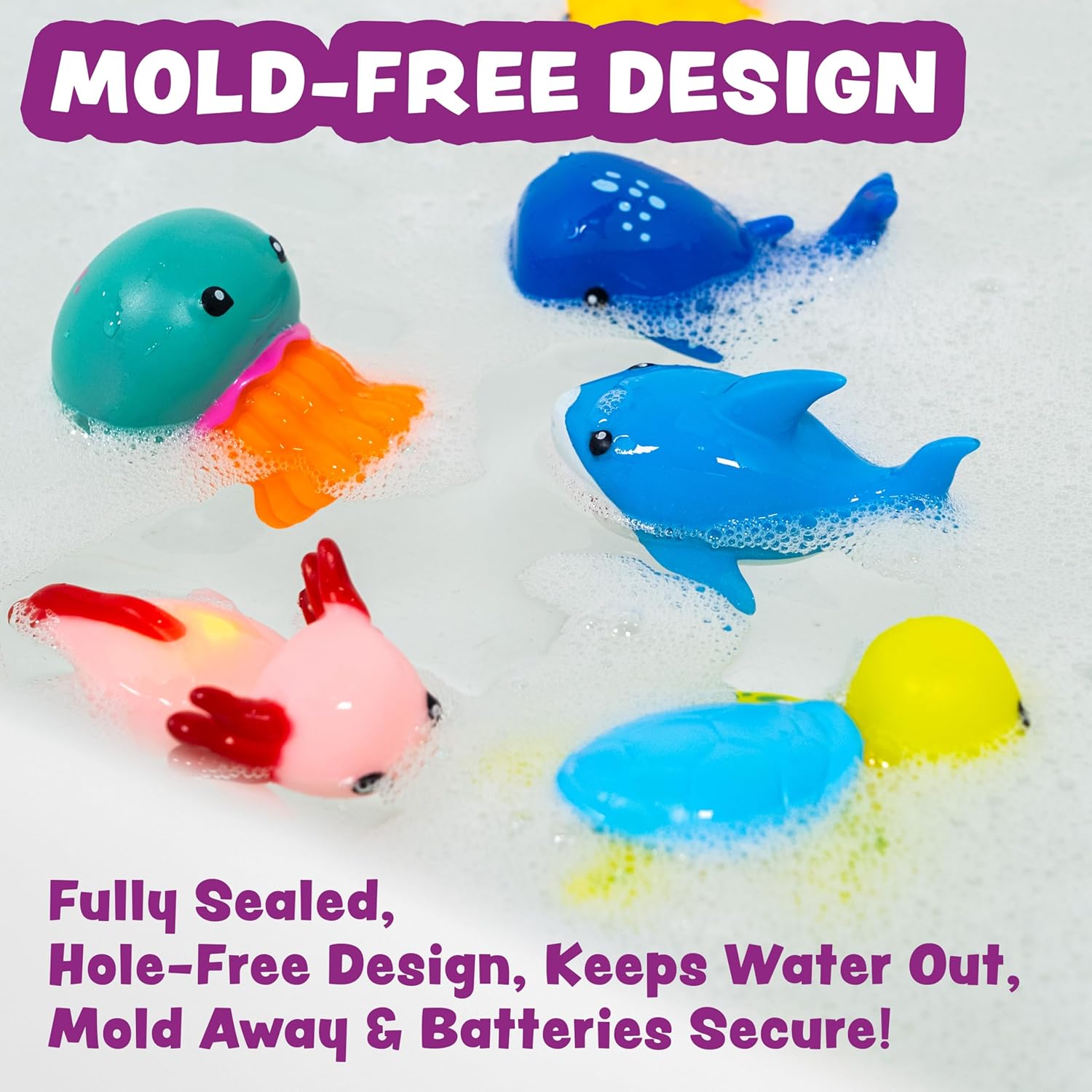 Tub Works® Under the Sea™ Light Up Bath Toys, 6 Pack – Tub Works LLC