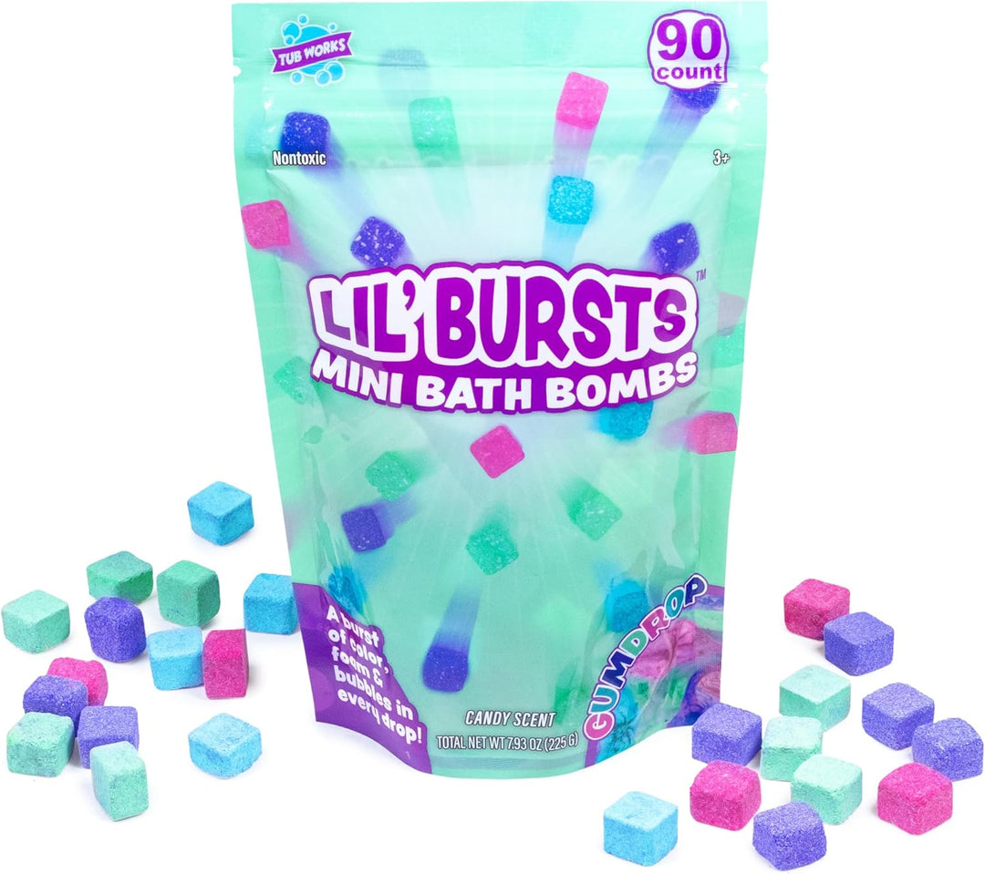 Tub Works® Lil' Bursts™ Mini Bath Bombs for Kids, 90 Count, Gumdrop