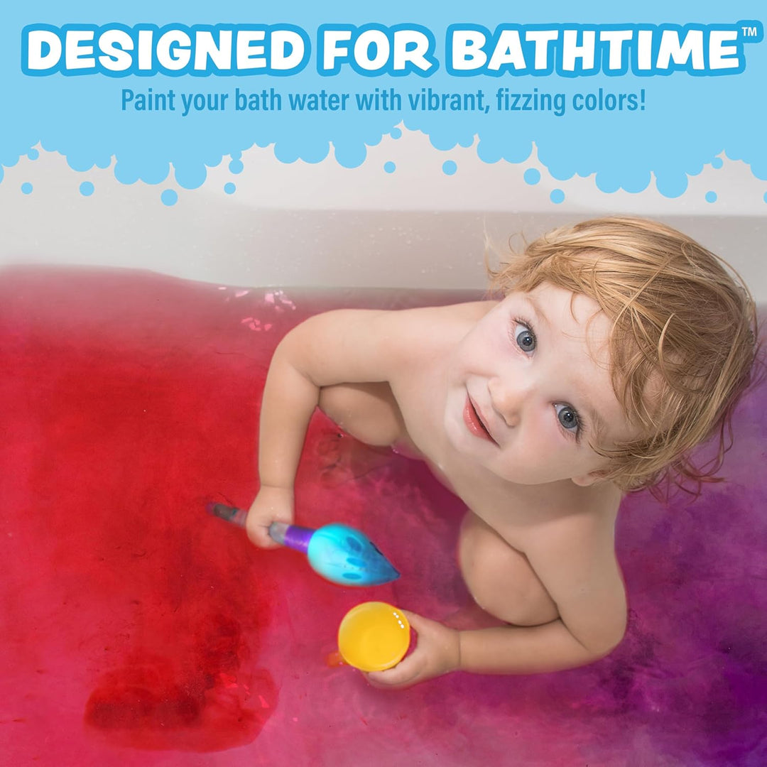 Tub Works® Bath Color Brush™ Kids Bath Bomb Set | Nontoxic & Fragrance-Free