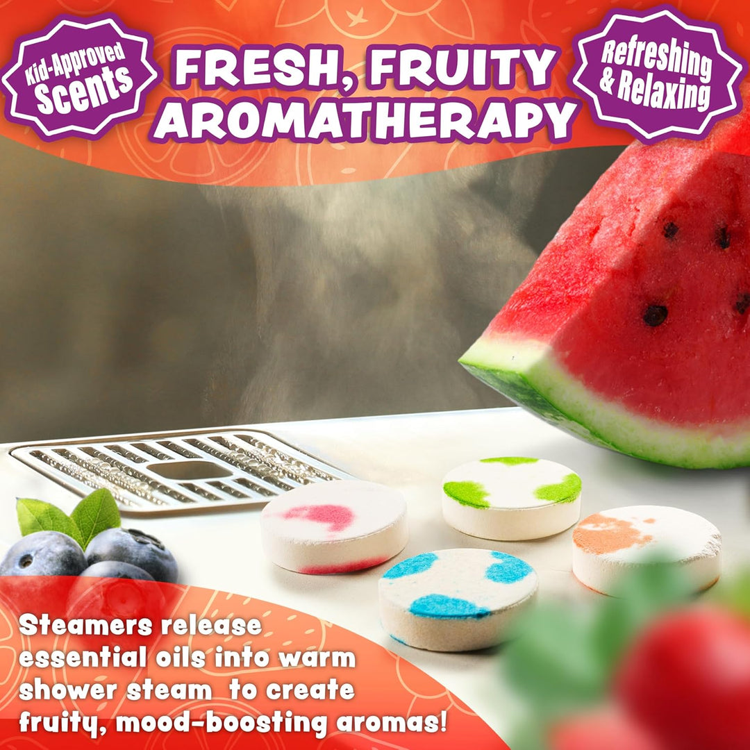 Tub Works® Fruit Fusion™ Shower Steamers for Kids, Variety 12 Pack