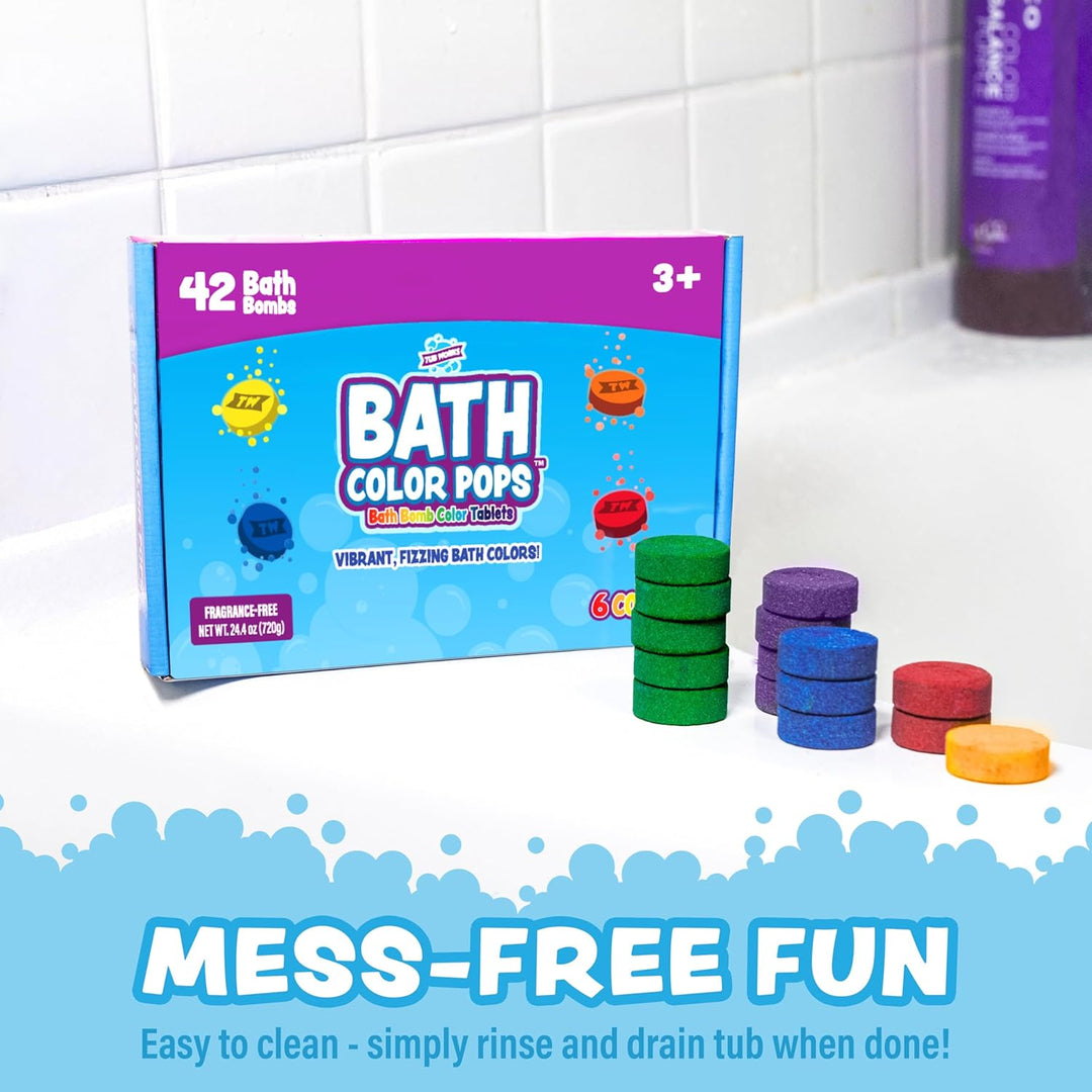 Tub Works® Bath Color Pops™ Moisturizing Kids Bath Bombs, 42 Count