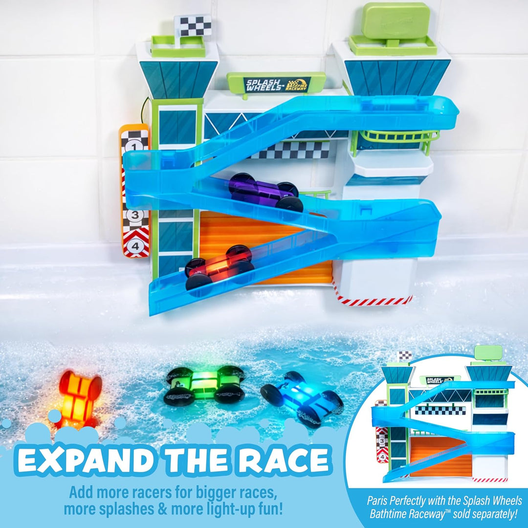 Tub Works® Splash Wheels™ Race Car Light Up Bath Toys, 3 Pack