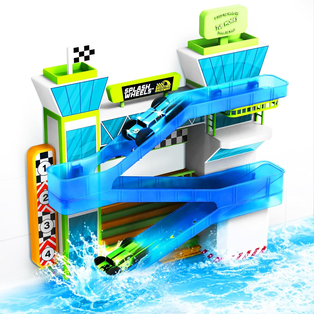 Tub Works® Splash Wheels™ Bathtime Raceway Car Ramp Toddler Bath Toy