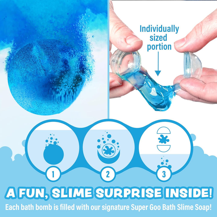 Tub Works® Super Goo Bath Slime 'Surprise' Bath Bombs, 6 Pack