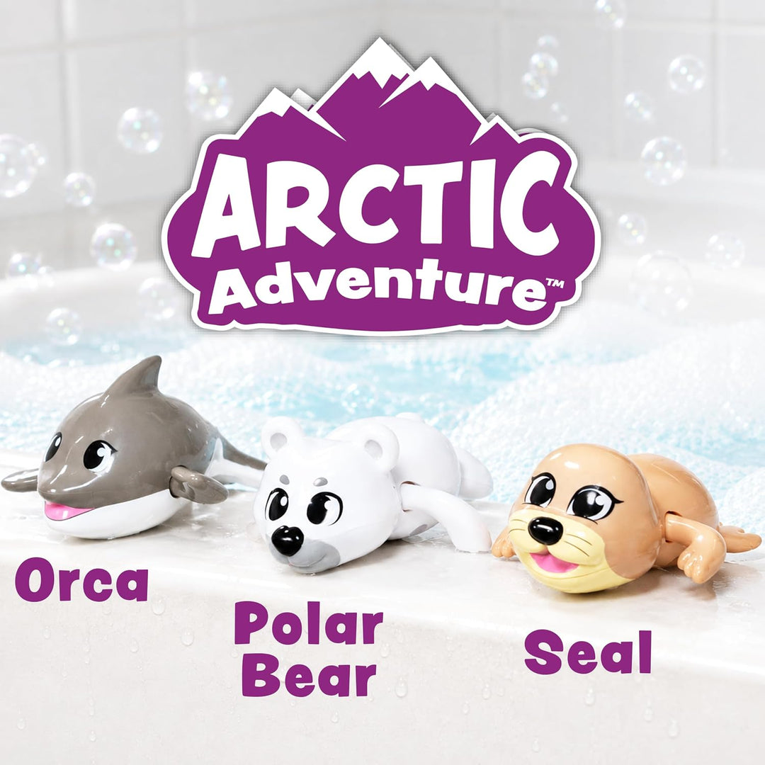 Tub Works® Swimmers™ Wind Up Baby Bath Toys, Arctic™ 3 Pack