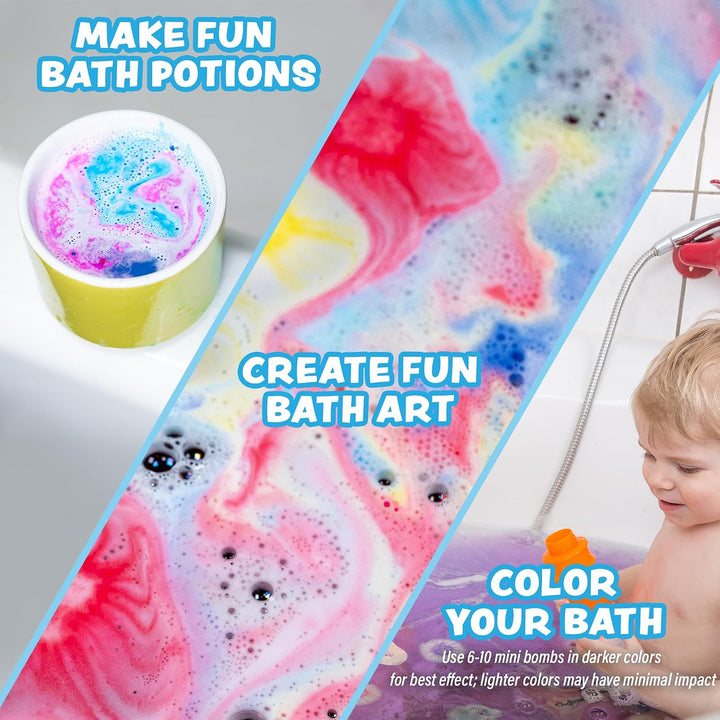 Tub Works® Lil' Bursts™ Mini Bath Bombs for Kids, 90 Count, Rainbow