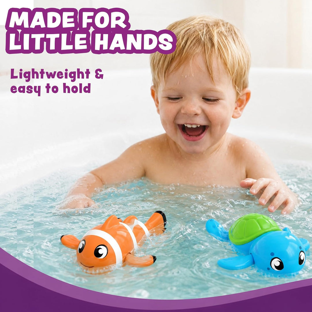 Tub Works® Swimmers™ Wind Up Baby Bath Toys, Marine™ 3 Pack