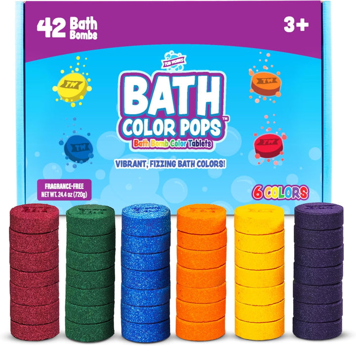 Tub Works® Bath Color Pops™ Moisturizing Kids Bath Bombs, 42 Count