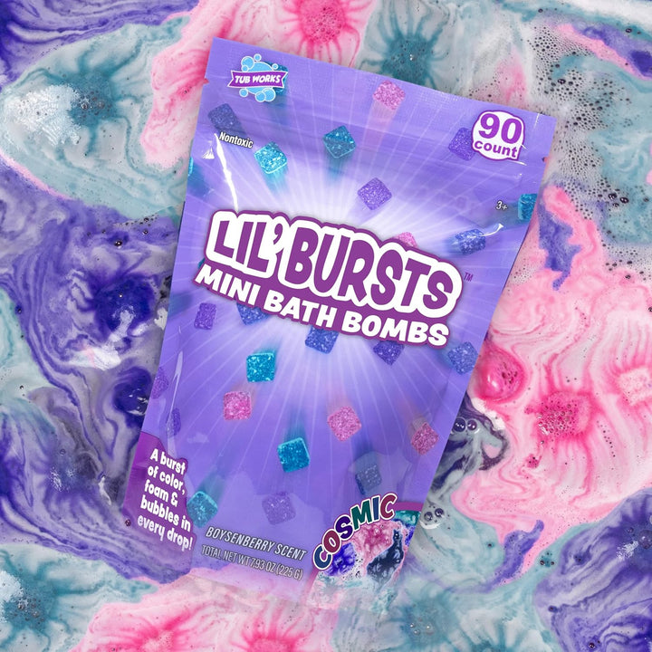 Tub Works® Lil' Bursts™ Mini Bath Bombs for Kids, 90 Count, Cosmic