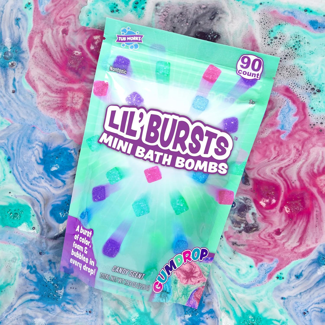 Tub Works® Lil' Bursts™ Mini Bath Bombs for Kids, 90 Count, Gumdrop