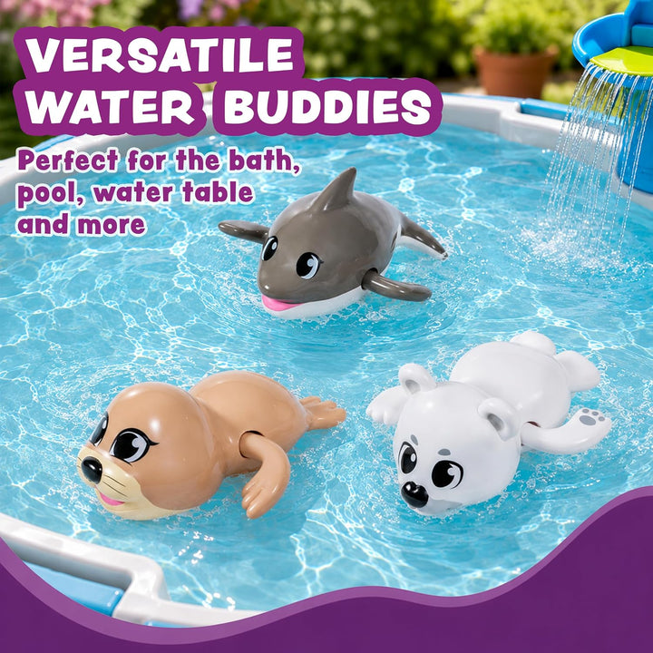 Tub Works® Swimmers™ Wind Up Baby Bath Toys, Arctic™ 3 Pack