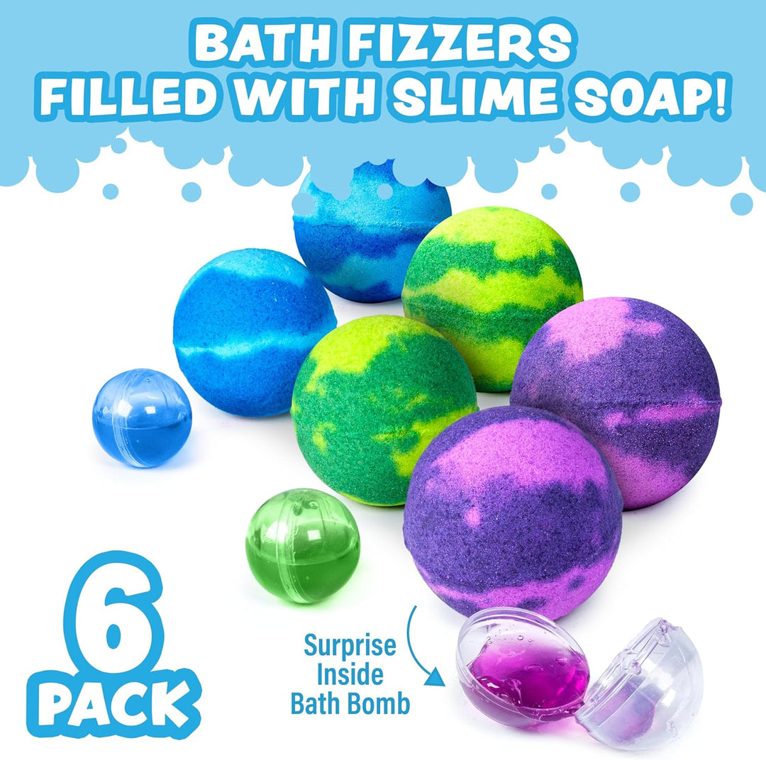 Tub Works® Super Goo Bath Slime 'Surprise' Bath Bombs, 6 Pack