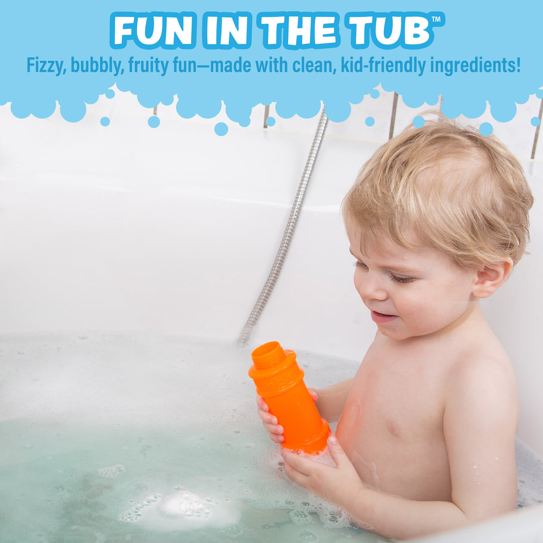 Tub Works® Fruity Fizzers™ Bubbling Bath Bombs for Kids, Variety 12 Pack | Dye-Free & Naturally-Derived
