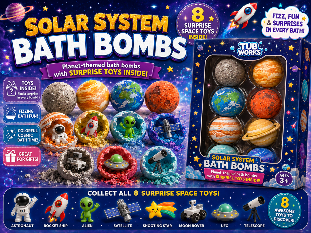 Tub Works® Solar System™ Bath Bombs With Toys Inside, 6 Pack