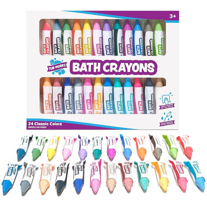 Tub Works® Smooth™ Bath Crayons Bath Toy, 24 Pack