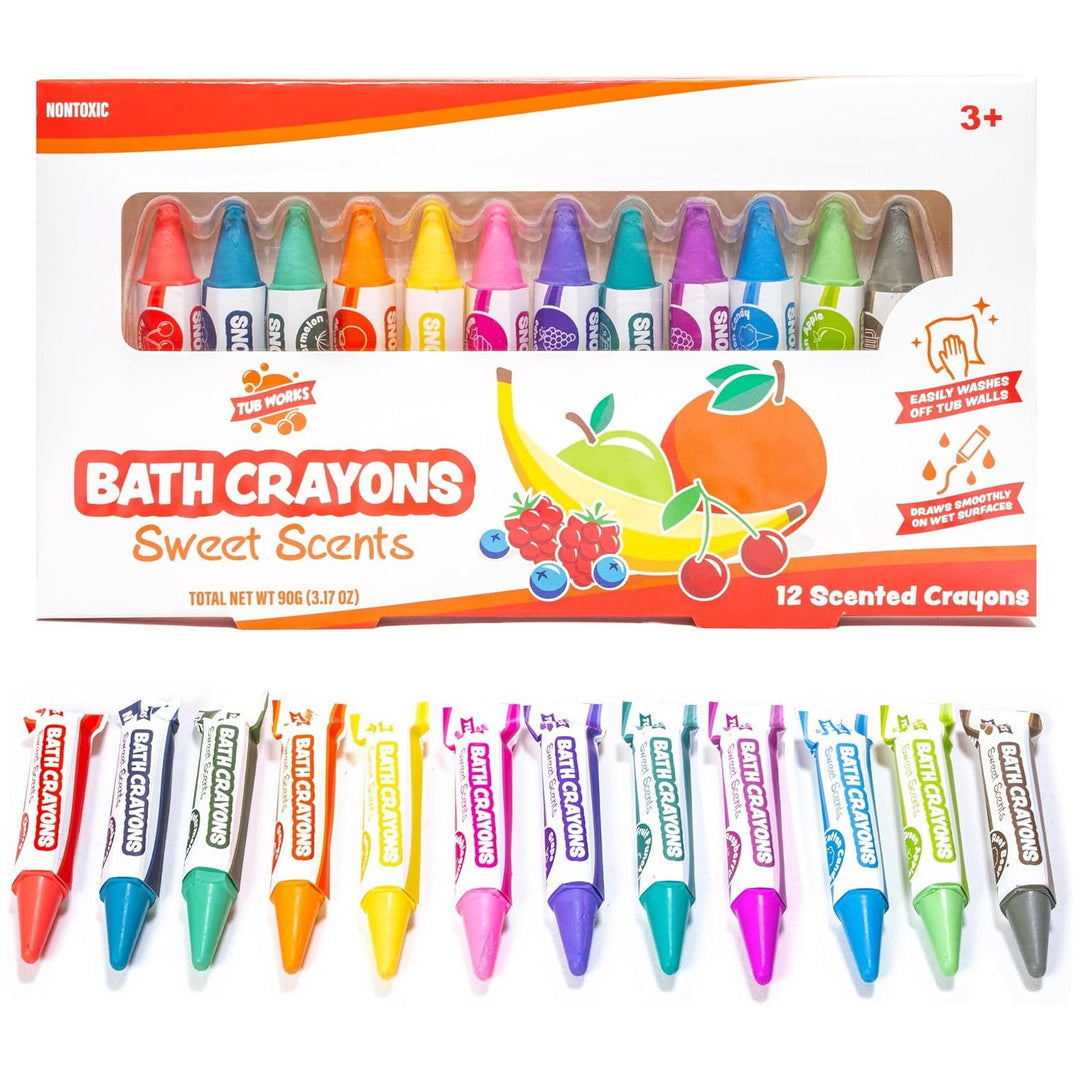 Tub Works® Sweet Scents Smooth™ Bath Crayons Bath Toy, 12 Pack