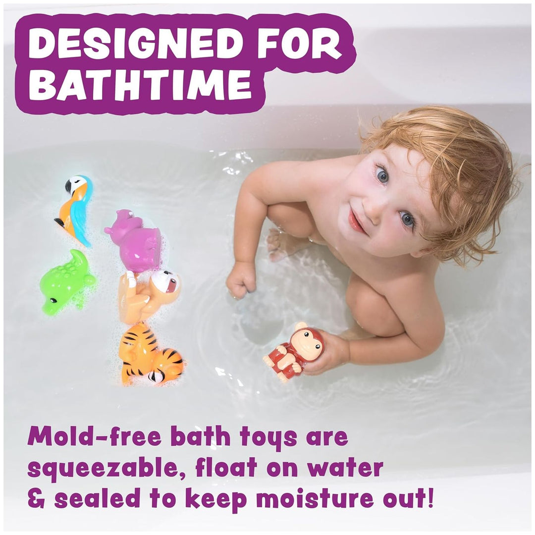 Tub Works® Rainforest™ Mold Free Bath Toys, 6 Pack