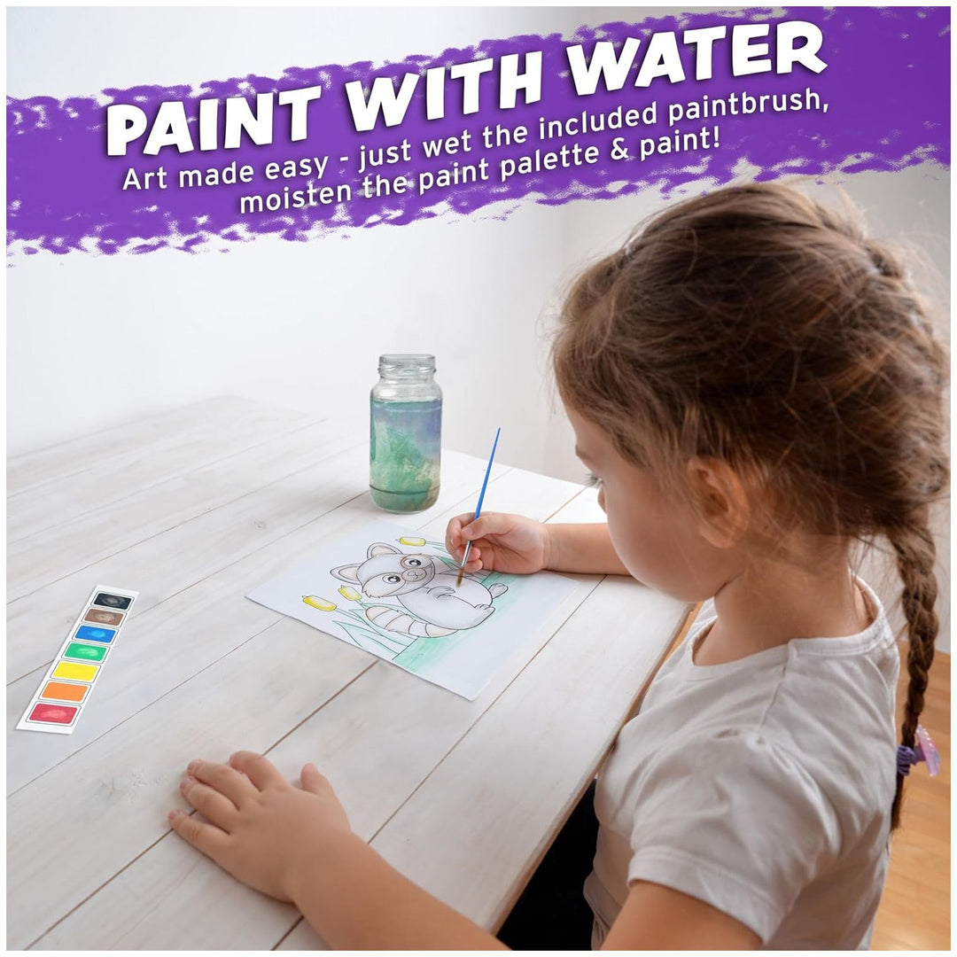 Imagination Works® Paint with Water Books for Kids, 3 Pack, Jungle Animals, Woodlands & Vehicles