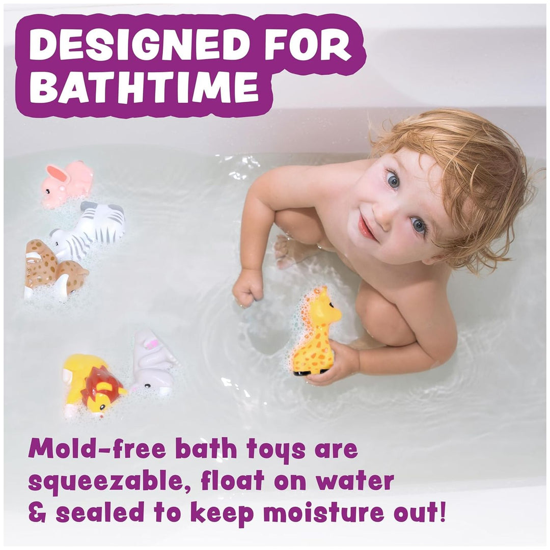 Tub Works® Savanna™ Mold Free Bath Toys, 6 Pack