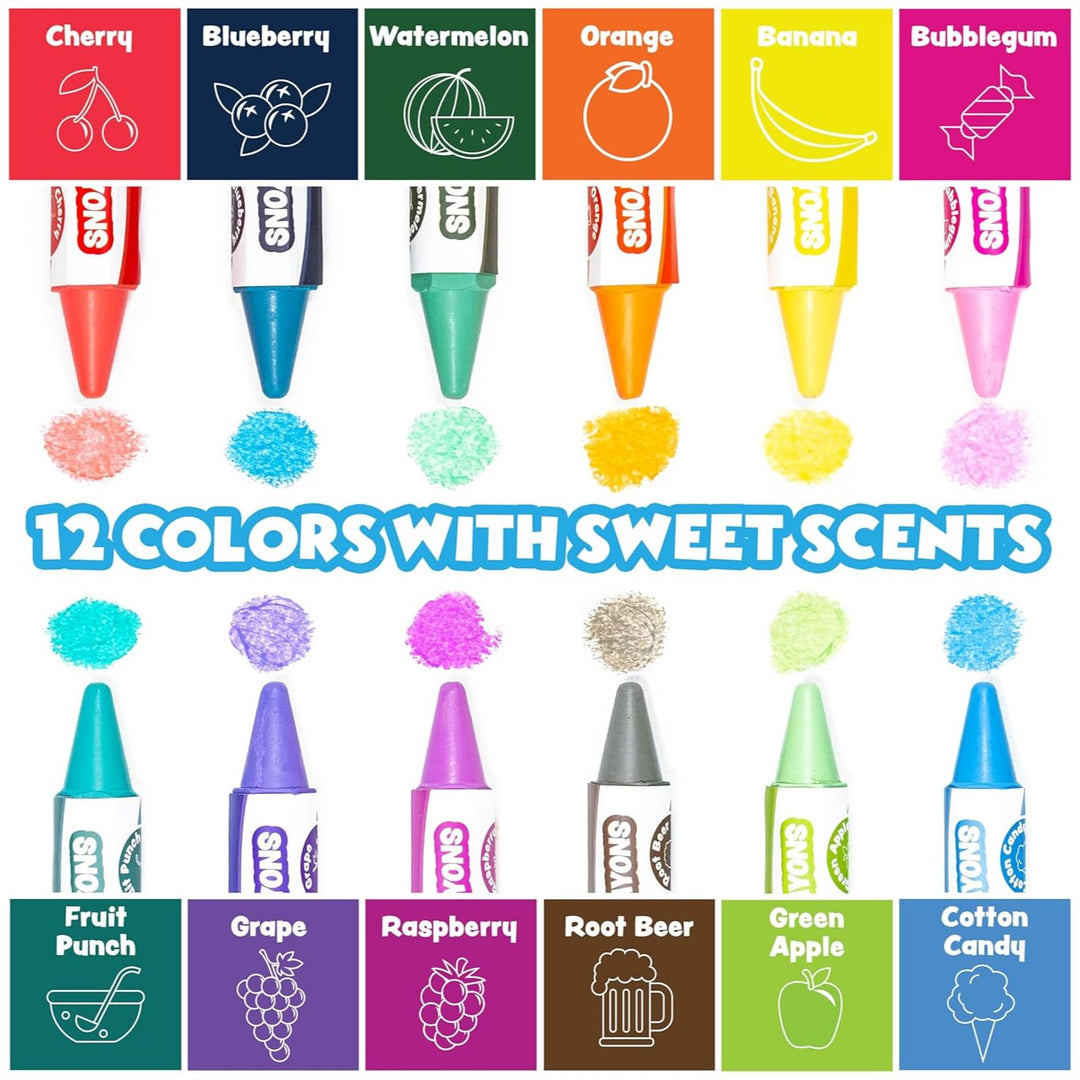 Tub Works® Sweet Scents Smooth™ Bath Crayons Bath Toy, 12 Pack