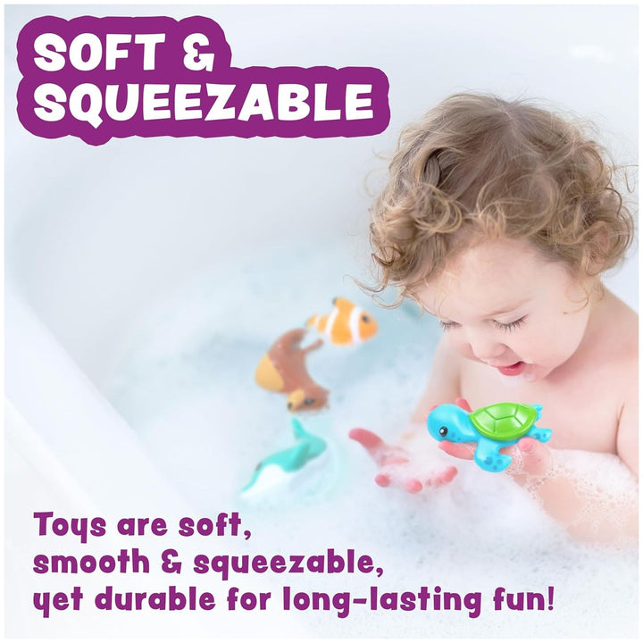 Tub Works® Marine™ Mold Free Bath Toys, 6 Pack