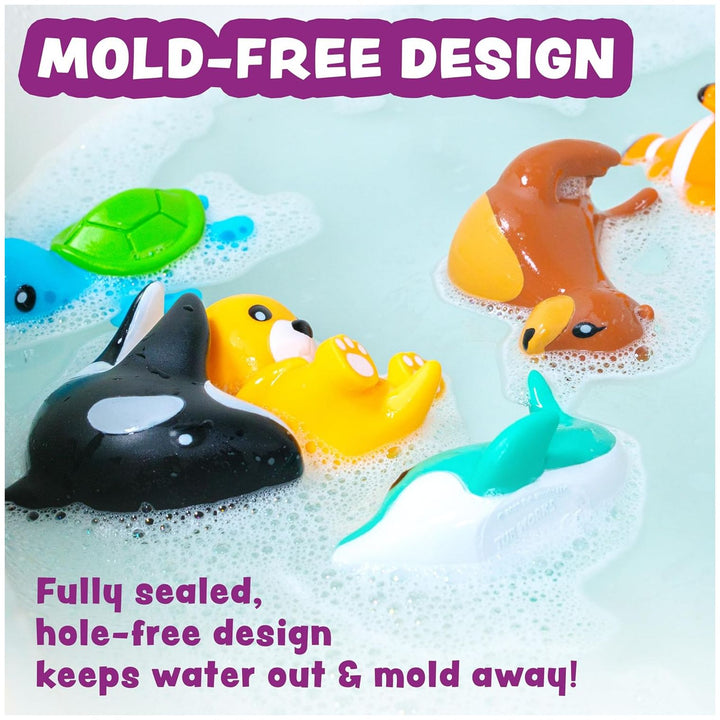 Tub Works® Marine™ Mold Free Bath Toys, 6 Pack