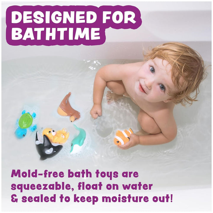 Tub Works® Marine™ Mold Free Bath Toys, 6 Pack