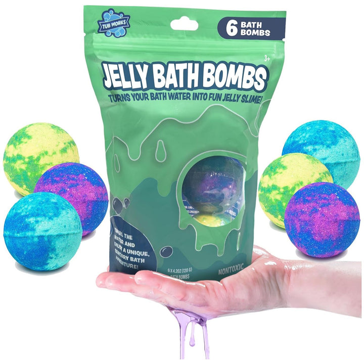 Tub Works® Jelly Bath Slime Bombs, 6 Pack